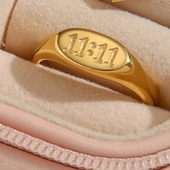 NEW 11:11 Angel Number Gold Ring - Picture 6 of 7